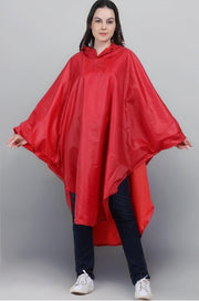 SUZY PONCHO RED Evershine
